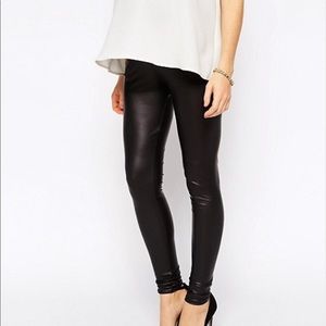 ASOS Maternity Leather-look leggings